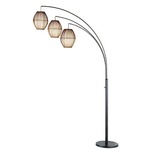 Maui Arc Lamp - Antique Bronze / White