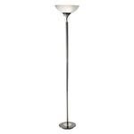Metropolis Floor Lamp - Black Nickel / Frosted