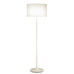 Oslo Floor Lamp - White / White Linen