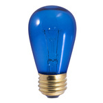 S14 Med Base Filament Specialty Bulb 11W 130V - Blue