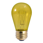 S14 Med Base Filament Specialty Bulb 11W 130V - Yellow