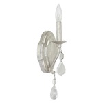 Blakely Crystal Wall Light - Antique Silver / Clear Crystals