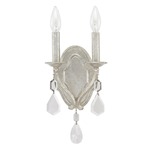 Blakely Crystal Wall Light - Antique Silver/ Clear Crystals