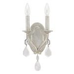 Blakely Crystal Wall Light - Antique Silver / Clear Crystals