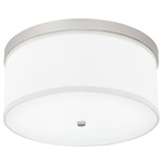 Midtown Ceiling Light - Matte Nickel / White