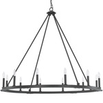 Pearson Chandelier - Black Iron