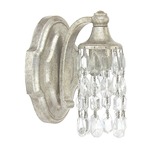 Blakely Crystal Bath Bar - Antique Silver / Clear Crystals