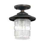 Creekside Outdoor Ceiling Mount - Old Bronze / Clear