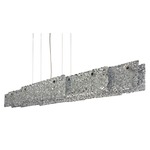 Nightlife Linear Pendant - Chrome / Silver Lined Clear