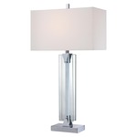 P1608 Table Lamp - Chrome / White