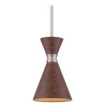 Conic Pendant - Distressed Koa