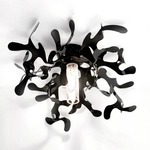 Minicoral Ceiling Flush Light - Glossy Black