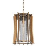 Ronan Outdoor Pendant - Modern Bronze / Clear Seedy