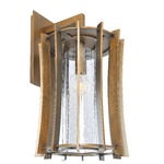 Ronan Outdoor Wall Sconce - Modern Bronze / Clear Seedy