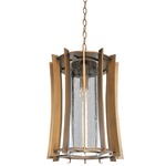 Ronan Outdoor Pendant - Modern Bronze / Clear Seedy