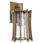 Ronan Outdoor Wall Sconce - Modern Bronze / Clear Seedy