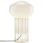 Aerostat Cage Table Lamp - Brass / White