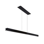 Glide Glass Up/Down Center Feed Linear Suspension - Black Glass / No Louver