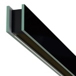 Glide Glass Up/Down Center Feed Linear Suspension - Black Glass / Black Louver