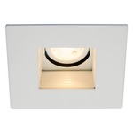4IN Square Regressed Baffle Trim - Matte White