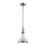 Rutherford Mini Pendant - Gloss White / Frosted