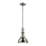 Rutherford Mini Pendant - Brushed Nickel / Frosted