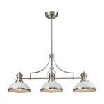 Chadwick Linear Pendant - Satin Nickel / Frosted