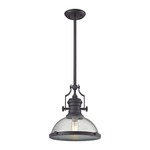 Chadwick Pendant - Oil Rubbed Bronze / Clear Seeded