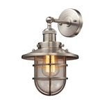 Seaport Wall Sconce - Satin Nickel