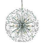 Starburst Pendant - Polished Chrome / Crystal