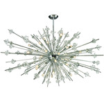 Starburst Crystal Chandelier - Polished Chrome / Crystal