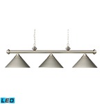 Casual Traditions Linear Chandelier - Satin Nickel