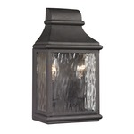Forged Jefferson Outdoor Wall Sconce - Charcoal
