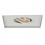 Low Voltage 1-Light Multiple Spot Flanged Trim - White