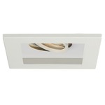 Low Voltage 1-Light Multiple Spot Flanged Trim - White