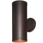 Poseidon 20364 Outdoor Wall Sconce - Bronze / Clear