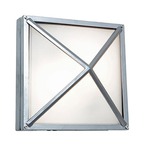 Oden Outdoor Wall Light - Satin / Frosted