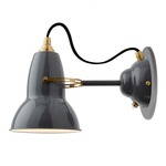 Original 1227 Brass Wall Light - Elephant Grey