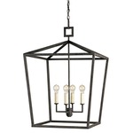 Denison Lantern Pendant - Mole Black