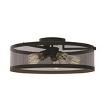 Gastown Semi Flush Ceiling Light - Graphite