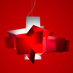 Big Bang LED Suspension - White / Red