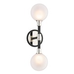Andromeda Wall Sconce - Floor Model - Carbide Black / Frosted