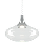 Nostalgia 03 Pendant - Chrome / Transparent