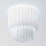 Skirt Double Ceiling Light Fixture - White / Neutral White