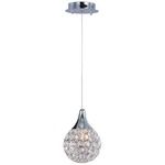 Brilliant Mini Pendant - Polished Chrome / Crystal