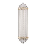 Albion Bath Light - Aged Brass / Clear