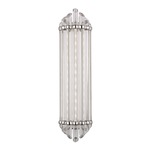 Albion Bath Light - Polished Nickel / Clear