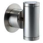 120V Pillar Lite Halogen Wall Light - Stainless Steel