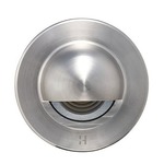 12V Step Lite Round Eyelid Halogen Step Light - Stainless Steel