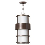 Saturn 120V Outdoor Pendant w/ Opal Glass - Metro Bronze / Etched Opal